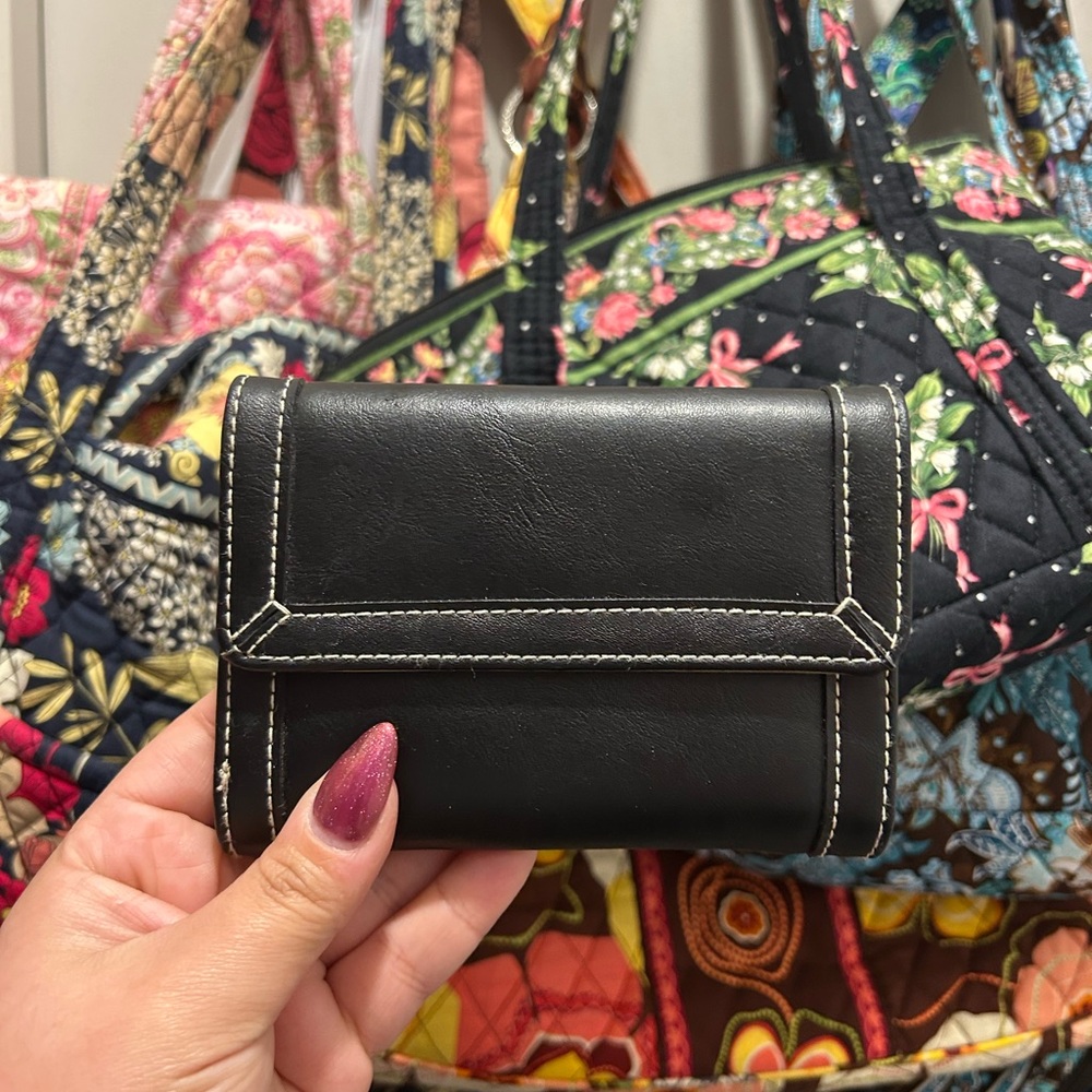 Liz Claiborne black y2k wallet